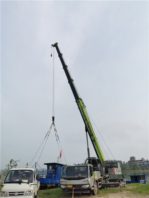 淮阳区桥梁建设吊装案例